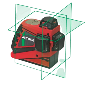 Niveau laser 3 lignes 360 degrés METRICA 3DG Faisceau vert