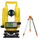 THÉODOLITE ÉLECTRONIQUE DE CHANTIER GEOMAX ZIPP02 AVEC TRÉPIED BOIS LOURD