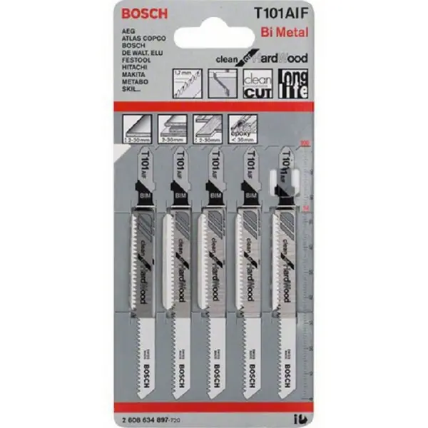 LAME DE SCIE SAUTEUSE T 101 AIF CLEAN FOR HARD WOOD
