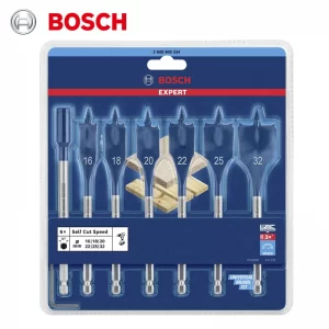 COFFRET DE 7 MÈCHES PLATES EXPERT SELF CUT SPEED, 16/18/20/22/25/32 MM BOSCH