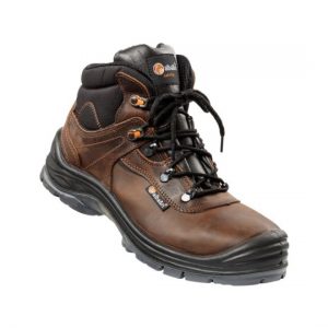 CHAUSSURES HAUTE EN CUIR MARRON HYDROFUGES