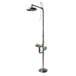 COMBINE LAVE-YEUX ET DOUCHE DE SECURITE ACIER INOXYDABLE