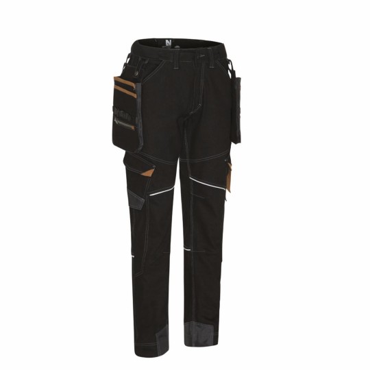 Pantalon De Travail En Denim Pour Homme - Stretch, Multi-poches - Avec Ceinture - Confort Et Résistance - Style Jean