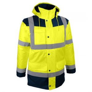 PARKA HAUTE VISIBILITÉ 4 EN 1 MANCHES AMOVIBLES JAUNE OU ORANGE PIAMA PIAMO