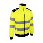 VESTE POLAIRE HAUTE-VISIBILITÉ POLGA JAUNE OU POLGO ORANGE 300 G/M2 CHAUDE