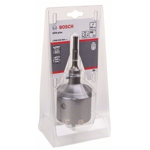 KIT DE 3 COURONNES DE FORAGE SDS PLUS, 68 MM BOSCH