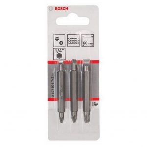PACK DE 3 EMBOUTS DE TOURNEVIS DOUBLES BOSCH