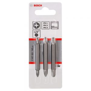 PACK DE 3 EMBOUTS DE TOURNEVIS DOUBLES BOSCH