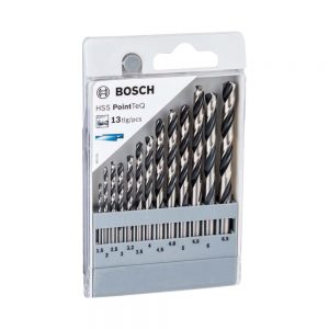 COFFRET DE 10 FORETS HÉLICOÏDAUX HSS POINTTEQ, 1 - 10 MM BOSCH