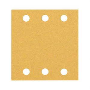 FEUILLE ABRASIVE EXPERT C470 À 6 TROUS POUR PONCEUSES EXCENTRIQUES 115 X 107 MM, G 80, 10 PIÈCES BOSCH