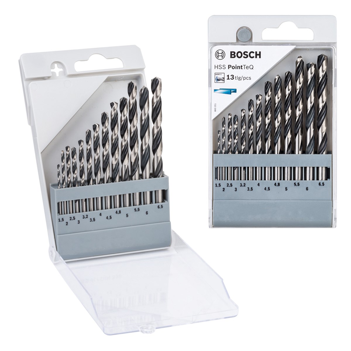 COFFRET DE 13 FORETS HÉLICOÏDAUX HSS POINTTEQ, 1,5 - 6,5 MM BOSCH