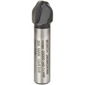 FRAISE À CANNELER, 8 MM, R1 6 MM, D 12 MM, L 9,2 MM, G 40 MM BOSCH